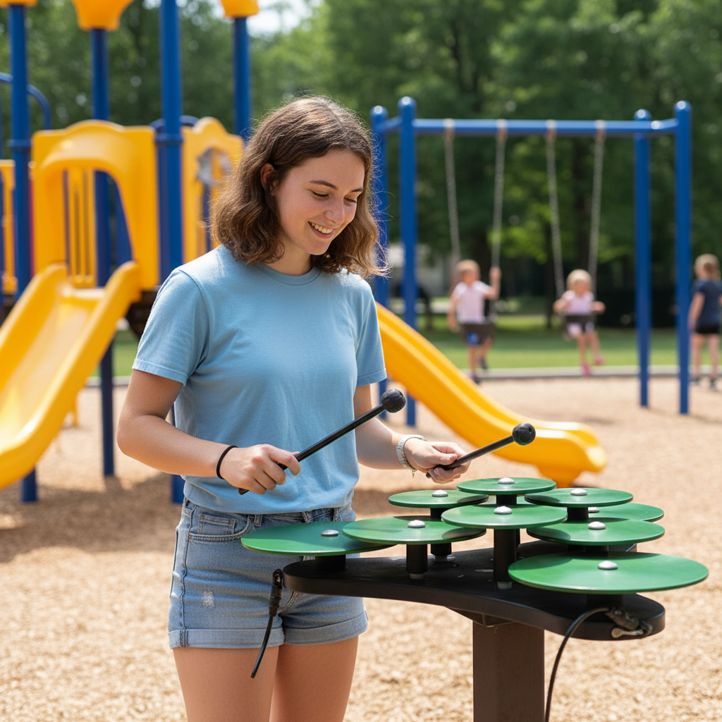 Музыкальный уличный инструмент Тарелки