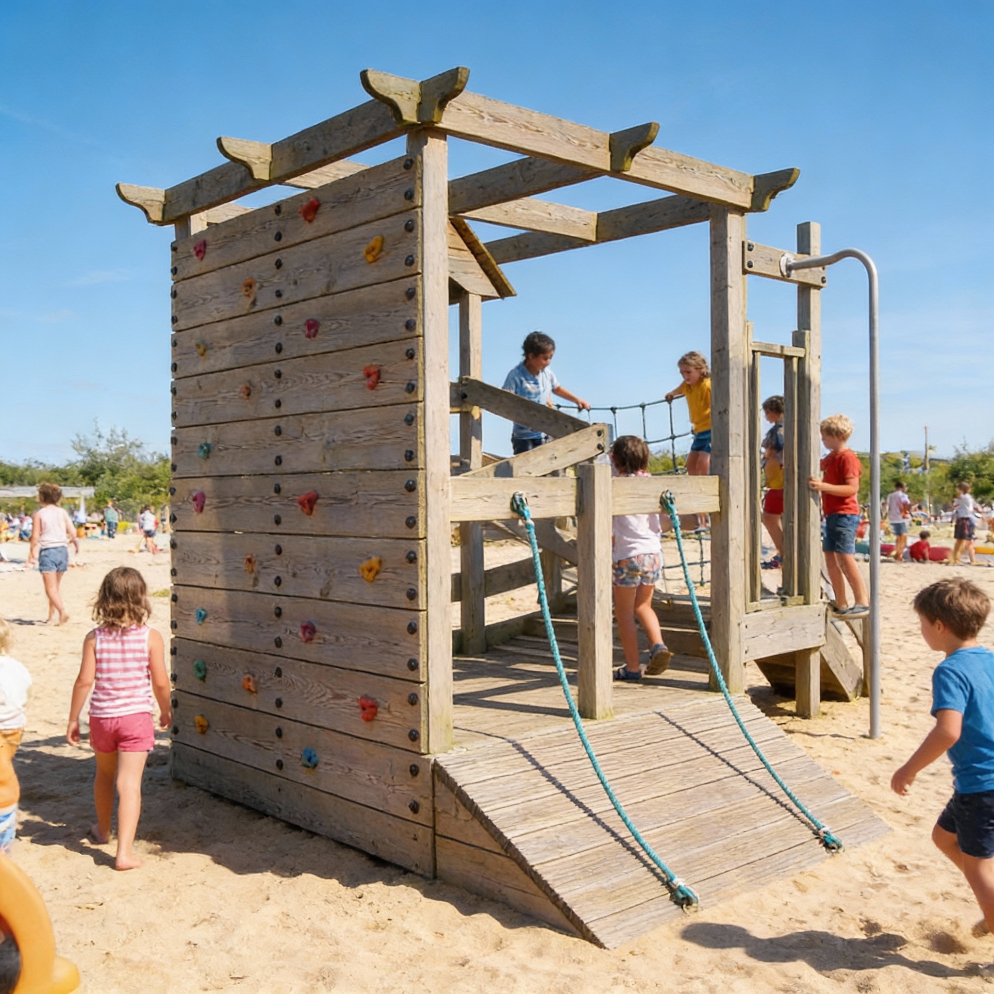 Пандусная игровая площадка Эко-смол