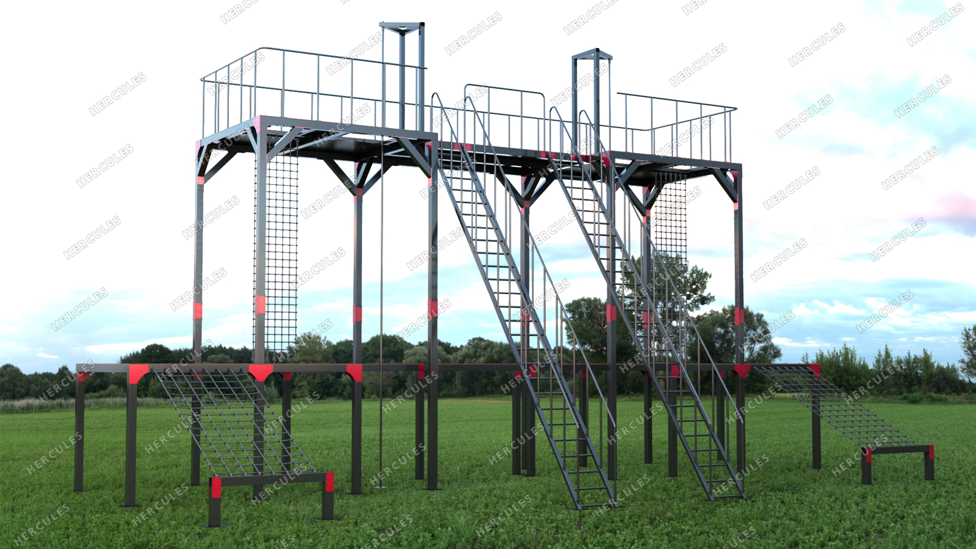 Площадка для рукопашного боя и обучения метанию холодного оружия