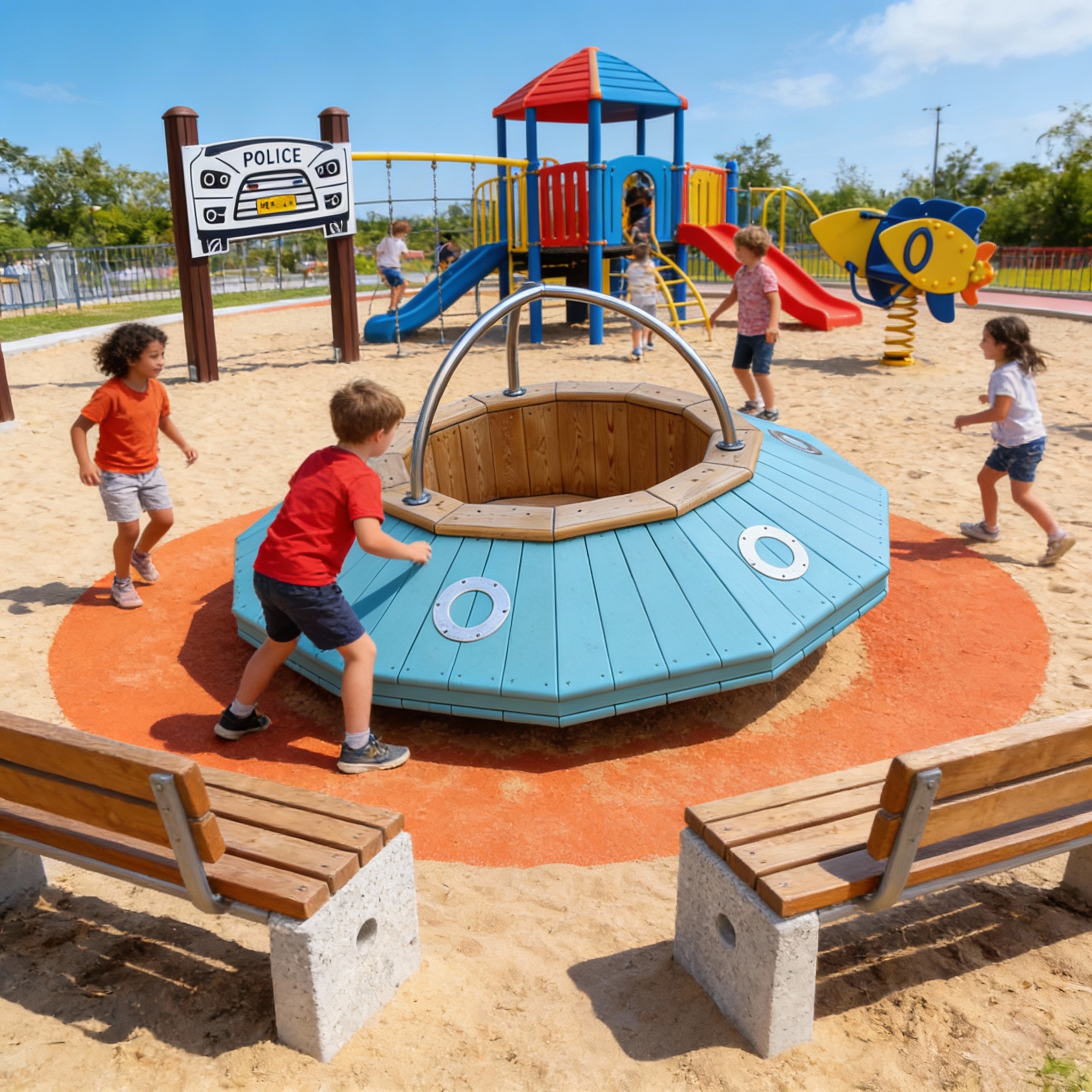 Детский игровой комплекс "Прилунение"