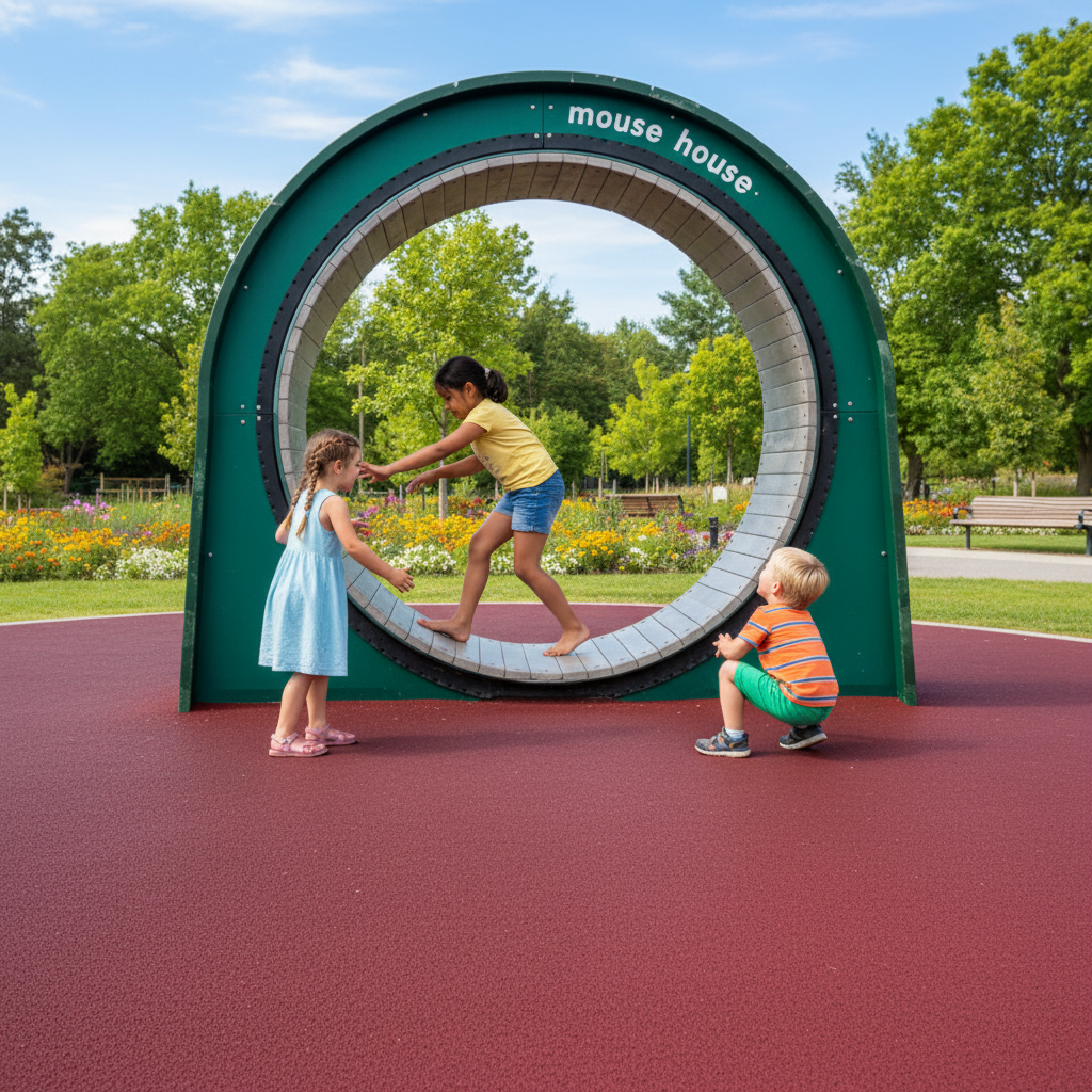 Уличная беговая дорожка Мышиный дом