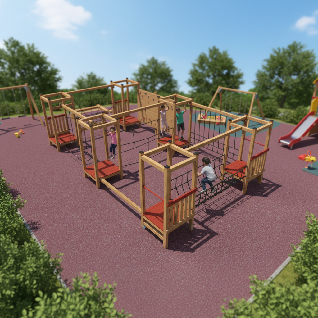 Детский комплекс для лазания v.2 Мид