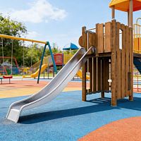 Башня с горкой из нержавейки