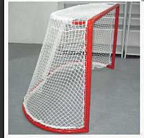 Сетка для хоккейных ворот (хоккей с шайбой), размеры, м: 1,25х1,85х0,70х1,30, толщ.нити 2,2 мм