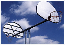 Баскетбольная стойка уличная двусторонняя антивандальная