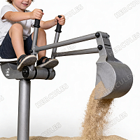 Песочный экскаватор стационарный (нержавеющая сталь)