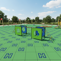 Игровой набор с препятствиями