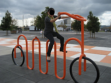 Велопарковка декоративная Большой велосипед