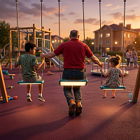 Светящиеся качели