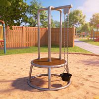 Мобильная детская игровая площадка Станция малая песочная