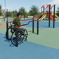 W-8.03 Брусья в подъем для инвалидов в кресло-колясках