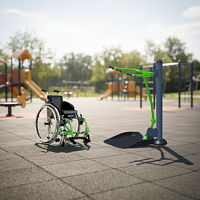 Уличный тренажер для инвалидов "Подтягивание"