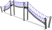 Конструкция для лазания "Веревочный мост"