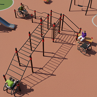 W-7.08 Комплекс  для инвалидов-колясочников ADVANCED