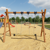 Качели с канатом