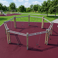 Качели многоместные на 8 мест