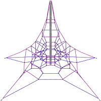 Конструкция для лазания серия "Звезда" ПД-015 (7х7х4)